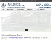 Tablet Screenshot of hillsboroughradiology.com